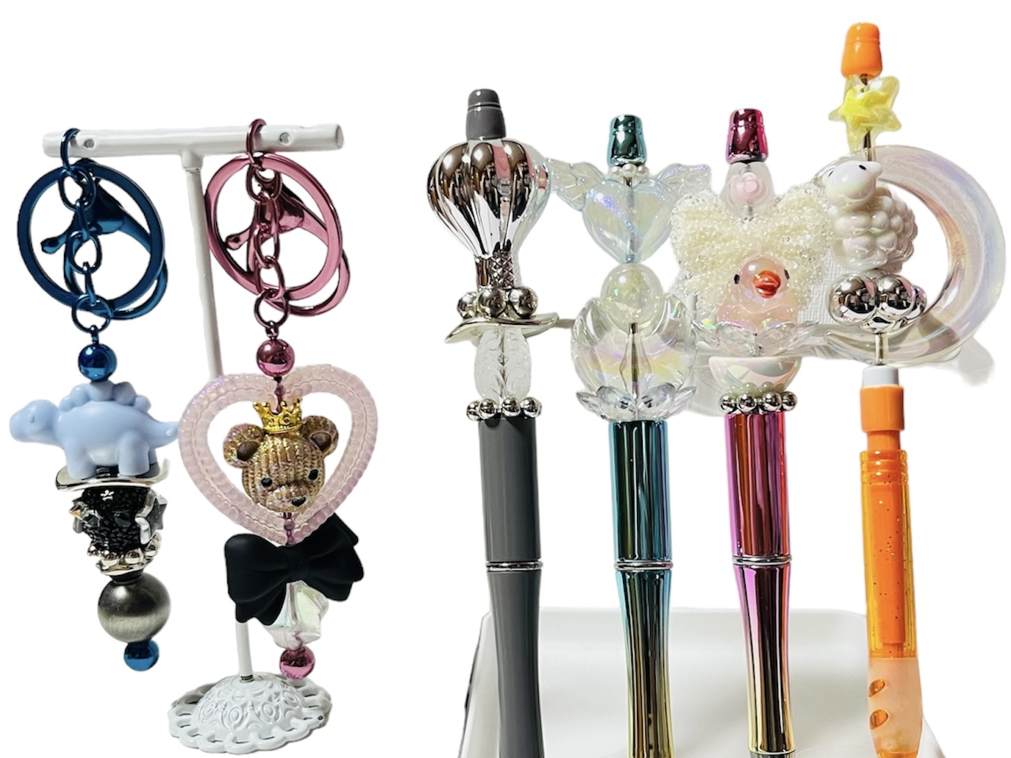 サンリオ系　ボールペン・キーホルダー、マグネット　23点セット　ばら売り不可。 キーホルダー付きボールペン サンリオ系 ボールペン